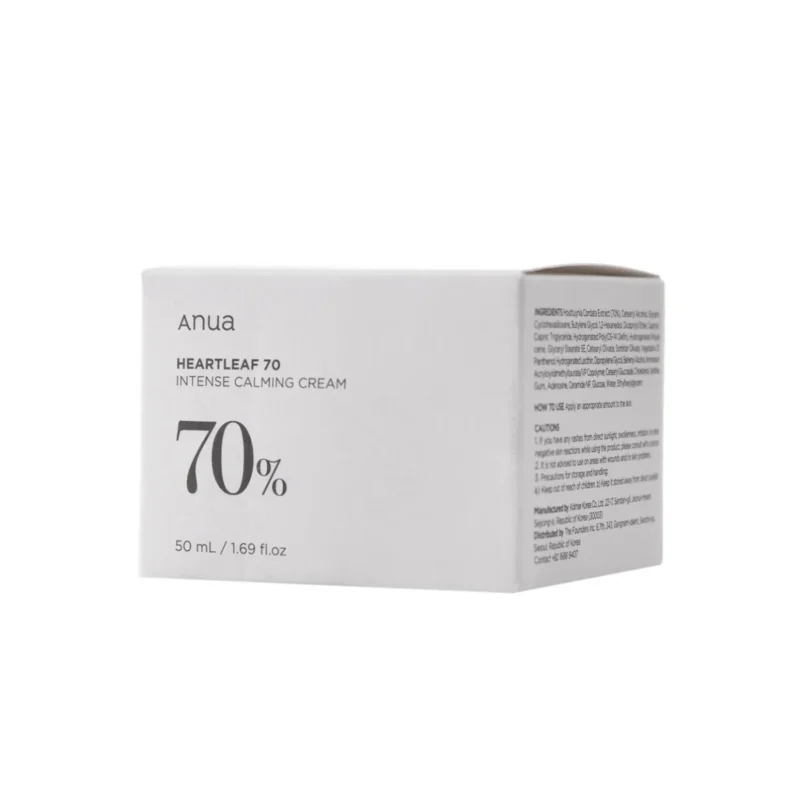 ANUA Heartleaf 70 Intense Calming Cream – Moisturizing Face Cream With Heartleaf Gibbaeum Extract - Image 3