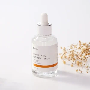 IUNIK Black Snail Restore Serum – Black Snail Mucin Serum For Skin Restoration