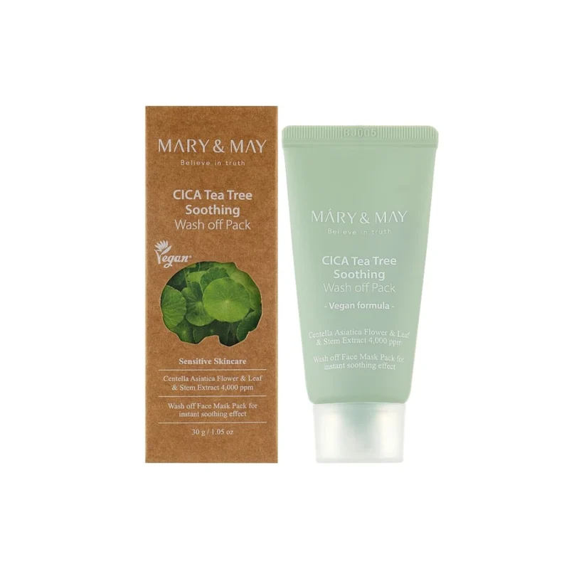 pirkti MARY&MAY Cica Teatree Soothing Wash Off Pack kaina